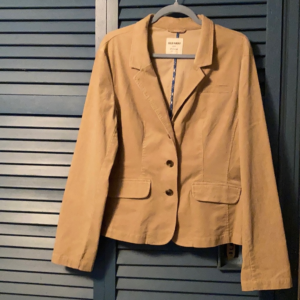 Vintage pinwhale corduroy blazer in fawn